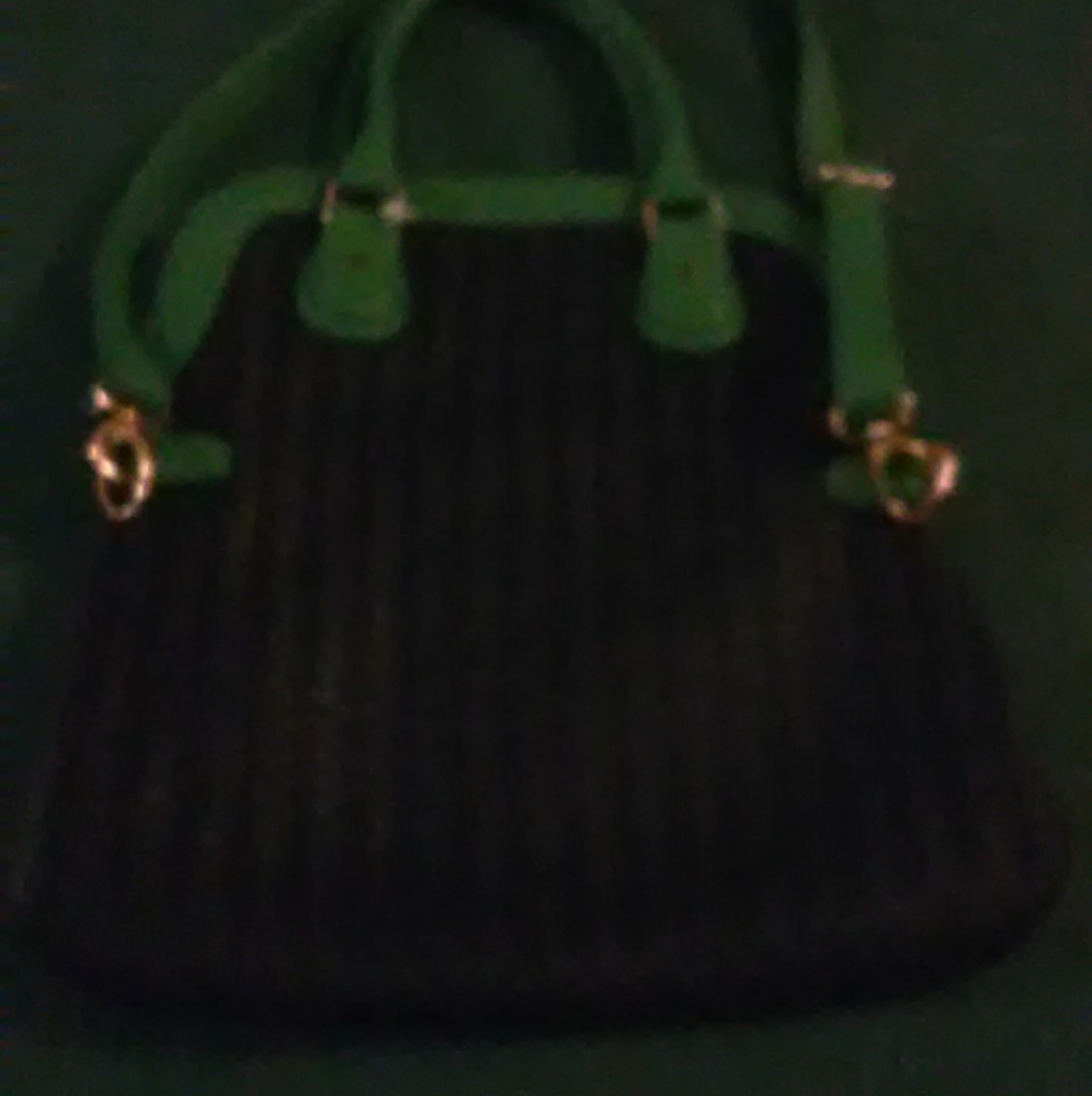 Large purple and green pocketbook